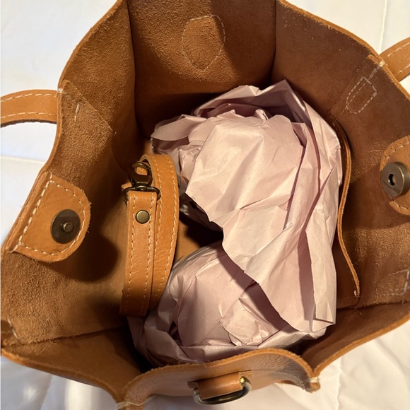 Portland Leather Goods Lola Crossbody Tote in Almond - Picture 3 of 8